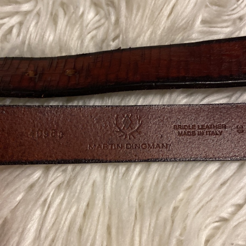 Martin Dingman Bridle Leather Man Belt excellent condition see all photos - Picture 11 of 16